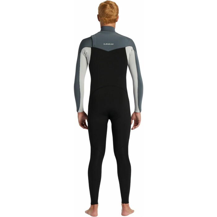 2024 Quiksilver Mens Everyday Sessions 3/2mm Chest Zip Wetsuit EQYW103202 - Black / Ash